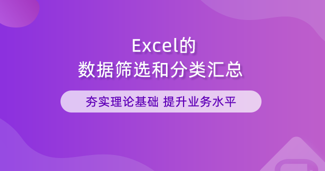 Excel的数据筛选和分类汇总